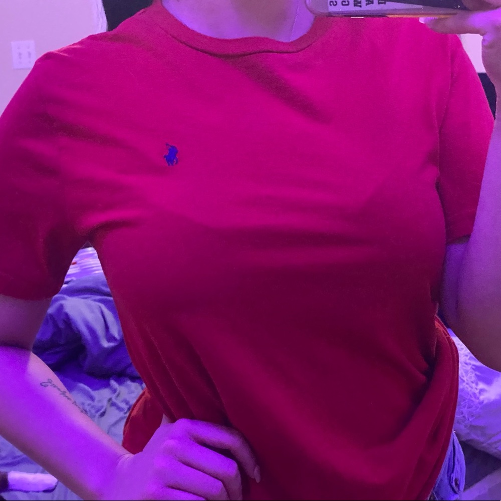 Red Polo shirt